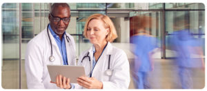 Images of healthcare professionals