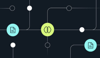 Connected network illustration with technology and cloud icon