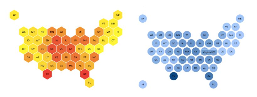 Honeycomb tile map