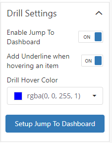 Jump to dashboard option