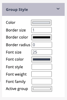 Group Style option