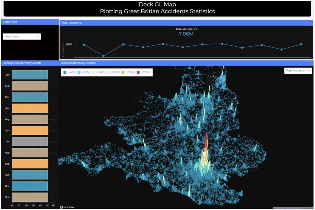 DeckGL map in a dashboard