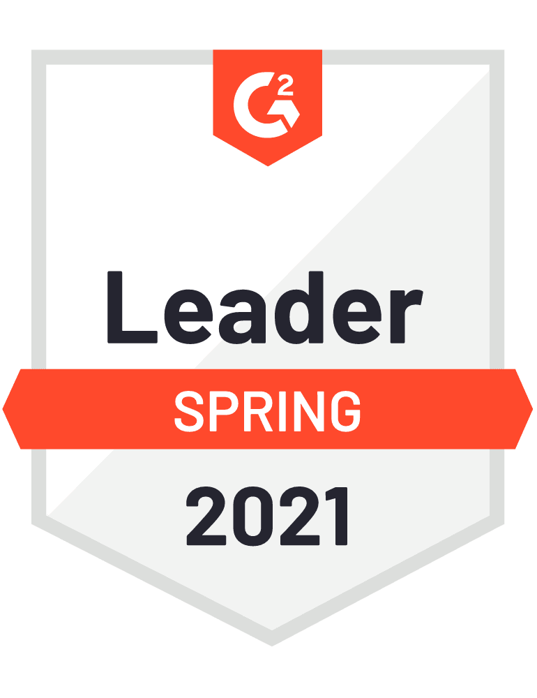G2 leader 2021 badge