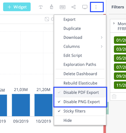 Sample widget snapshot