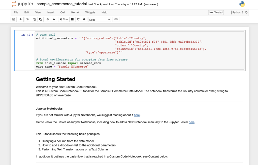 A code sample and beginning of HireLoop Custom Code Notebooks Getting Started Guide and Tutorials.